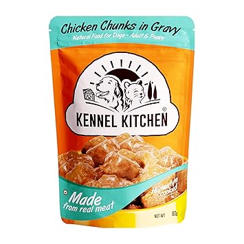 Kennel Kitchen Wet Dog Food for Both Adult & Puppy Chicken Chunks in Gravy 70 Grams, 48 Pouches (Super Saver Pack)