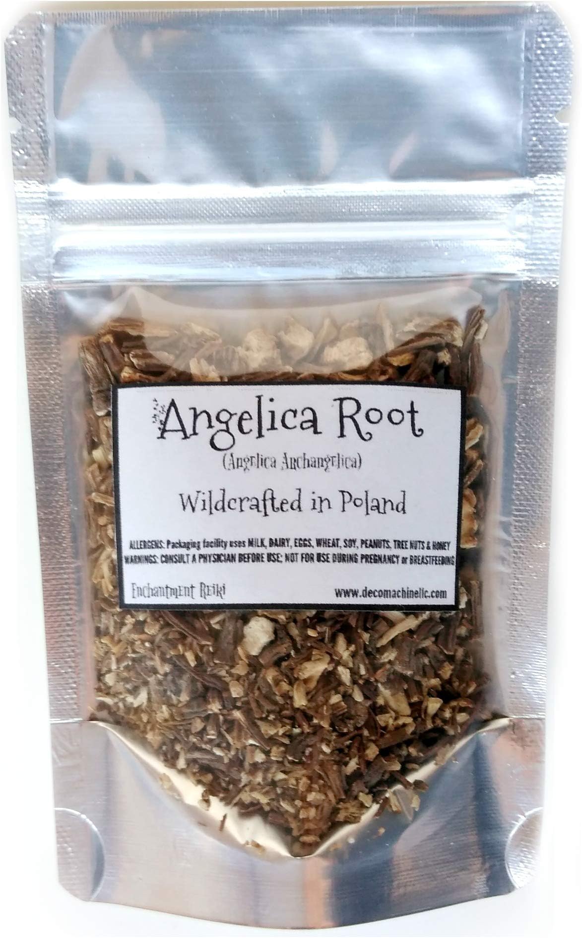 Reiki Charged Angelica Root Angelica Archangelica Wildcrafted in Poland Loose Leaf Dried 0.8 oz bag Small Sample Tea