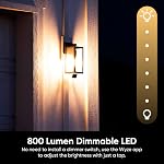 Wyze Ampoule Accessoire, fonctionne uniquement avec caméra de sécurité maison Smart Cam Bulb, caractéristiques 800 Lumens Dimmable LED, 3000K Souple blanc, et E26 Base