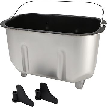 Bread Machine Pan Replacement, Liner Mixing Bread Bucket with Kneading Paddle, Fits for Bread Maker BM1403, Universal Bread Pan Accessories Part