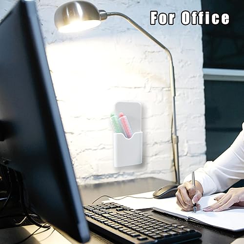 Miniatura 7 de noonebutyou 2 soportes magnéticos para rotuladores de montaje en pared, para pizarra blanca, nevera, pizarra blanca, autoadhesivo, para el hogar, la