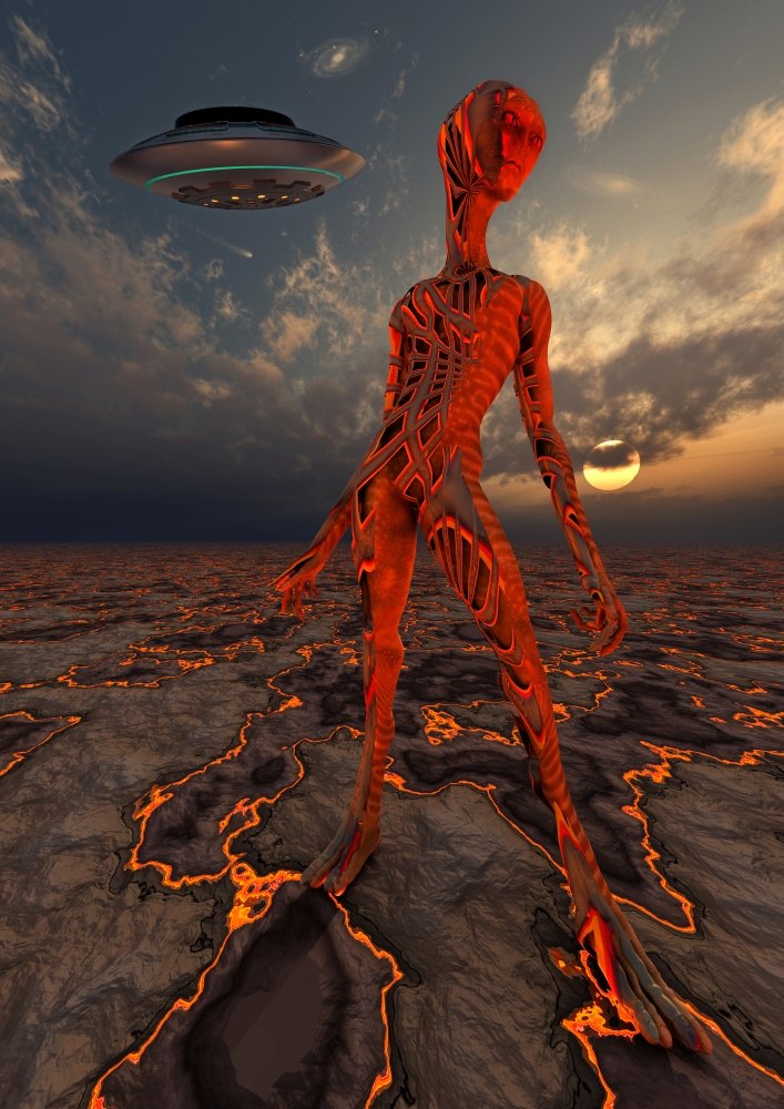 Amazon.com: Posterazzi An extreme alien world where its native