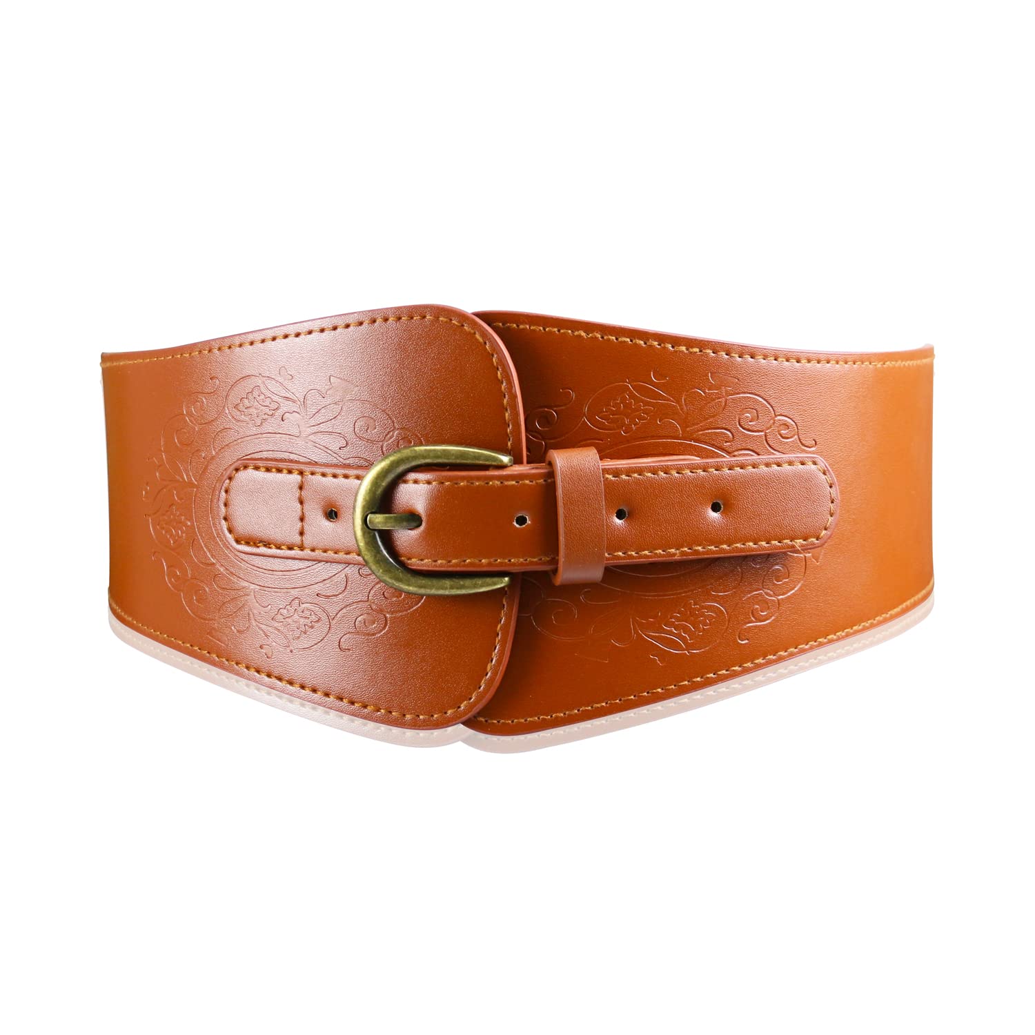 NamziNamzi Corset Belt for Women, Thick Wide Belts for Women Dresses,  Ladies Belts, Womens Belts for Dress, Wide Leather Belts