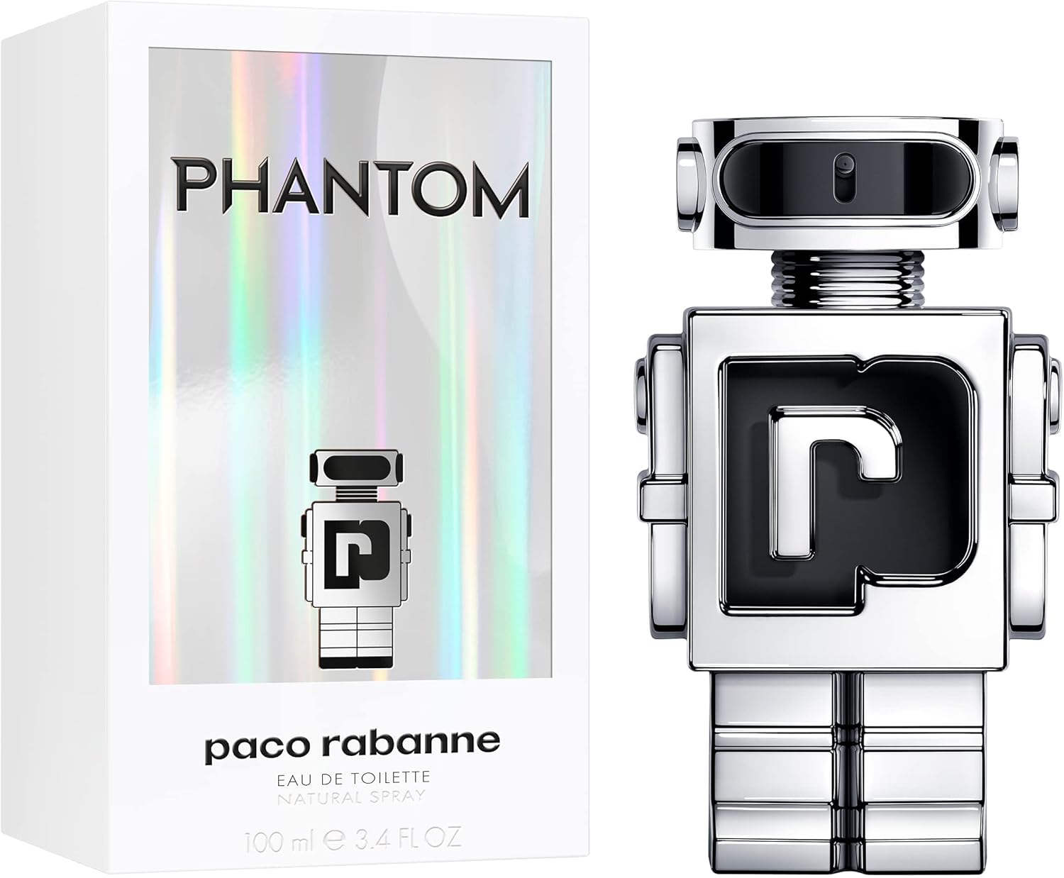 Perfume Masculino EDT Phantom, Cinza, Paco Rabanne, 100 ml