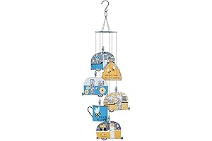 Sunset Vista Designs Glamping Bees: Vibrant Camper Wind Chimes for Nostalgic Harmony
