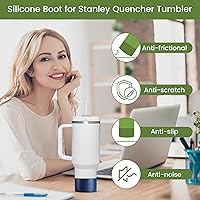 Vista 2 de 1 parte inferior de silicona para botas Hydro Flask para Stanley Cup Boot Quencher Adventure de 40 onzas, cubierta inferior Hydro Flask de 12-24