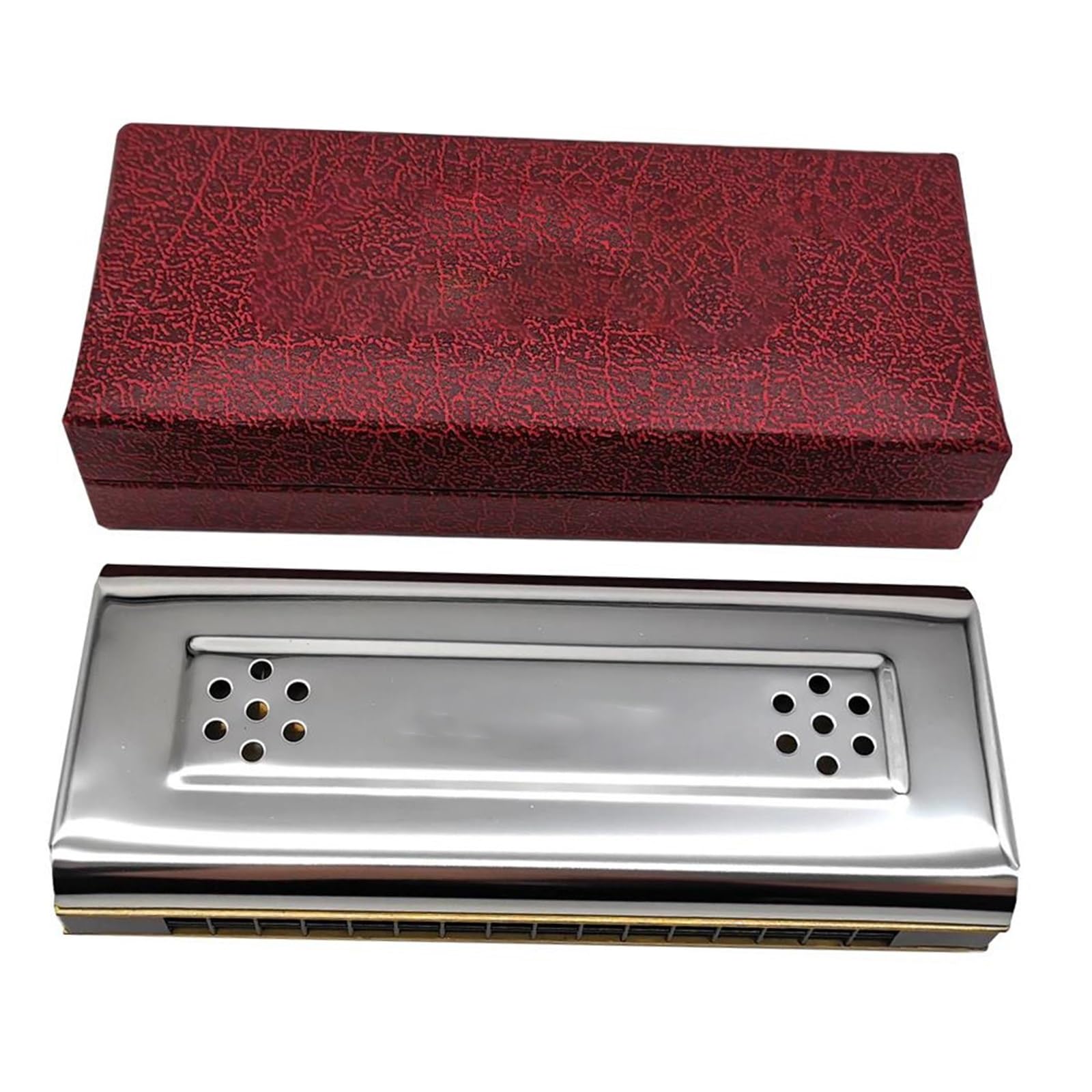 Harmonijka Ustna 10/16/24Hole Dwustronna Harmonijka Tremolo Diatoniczna Harmonijka Blues Harp C&G Dwustronne Klawisze Dla Dorosłych Graczy(16Hole)