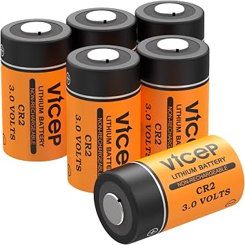 6-Pack CR2 Lithium Battery for Detector & Alarm, Non-Rechargeable