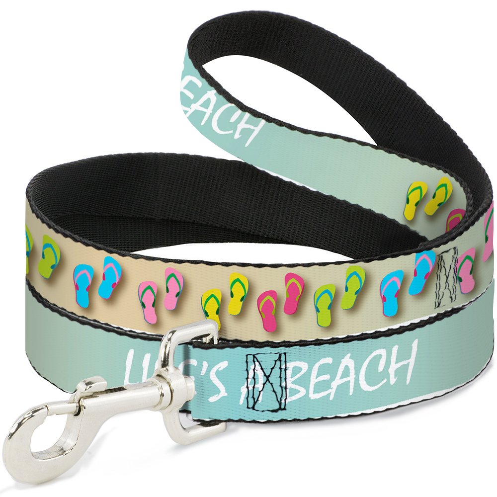 Laisse pour animal la vie est une plage marron clair 6' pour vos balades en bord de mer