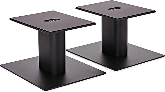Fisual Dynami Matte Black Medium Desktop Speaker Stands (Pair)