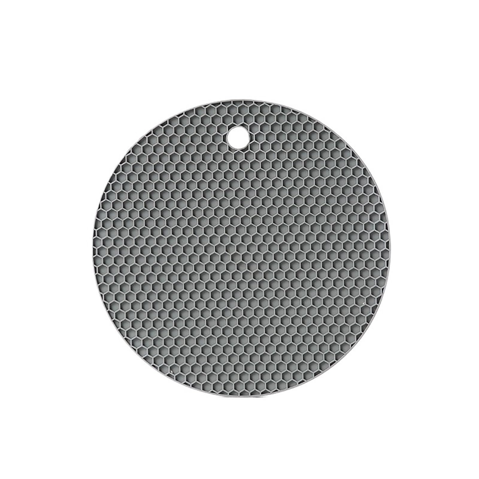 6pcs Silicone Trivet Mats Heat Resistant Pot Holders, Multipurpose Non-Slip Hot Pads for Kitchen Potholders, Dishers For Kitche(DARK GRAY)