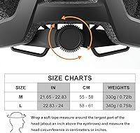 Vista 7 de Casco de bicicleta, cascos para adultos hombres, luces LED delanteras y traseras con certificación de seguridad, casco de bicicleta de carretera MTB