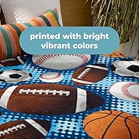 Vista 9 de Dawhud Direct Manta de forro polar deportivo para cama, 50x60 pulgadas, manta de forro polar para aficionados al deporte para adultos y niños