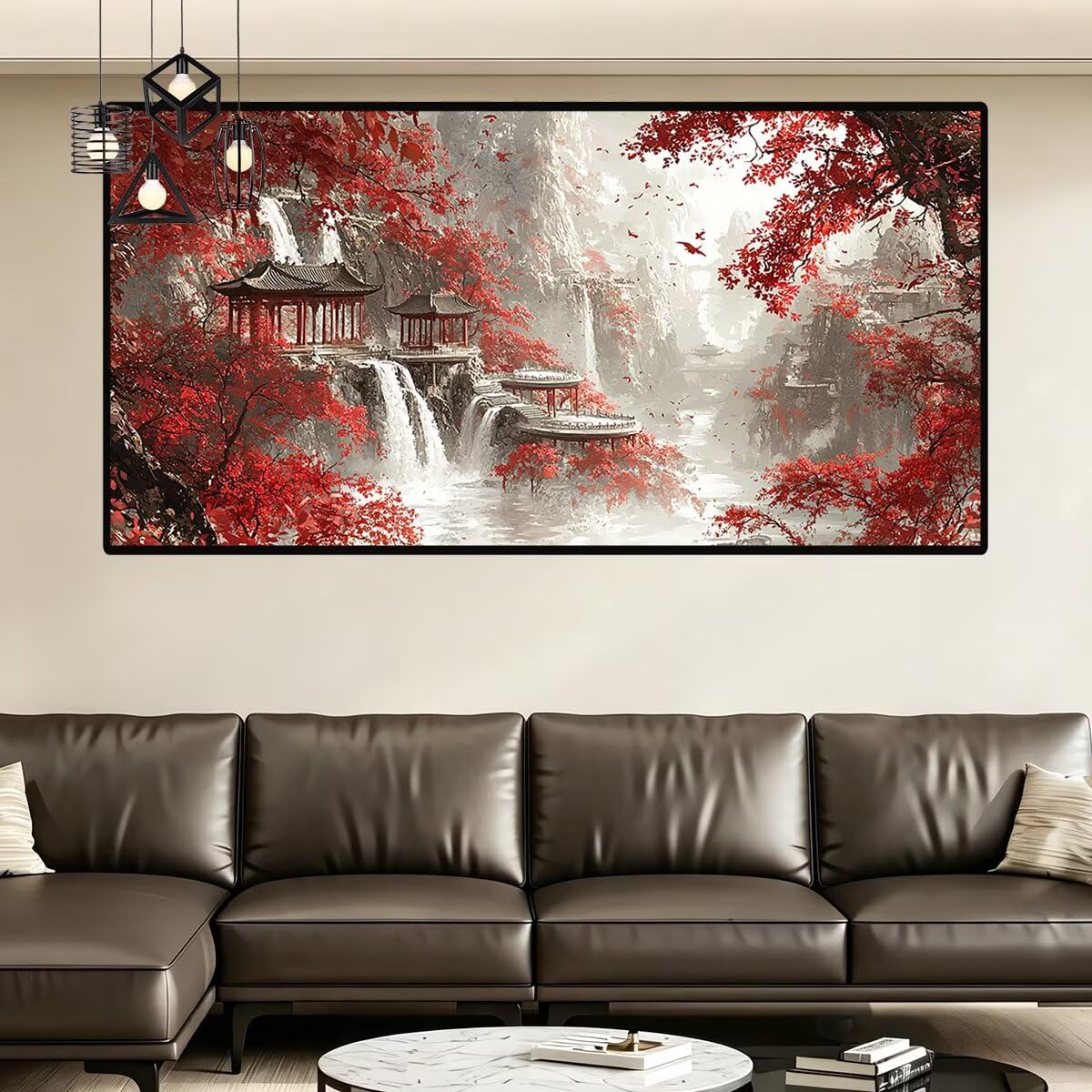 Diamond Painting Groß XXL 180x90cm, 5D Diamond Painting Japan Bilder -0237