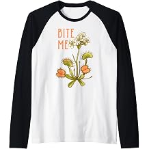 Venus Fly Trap Bite Me Raglan Baseball Tee