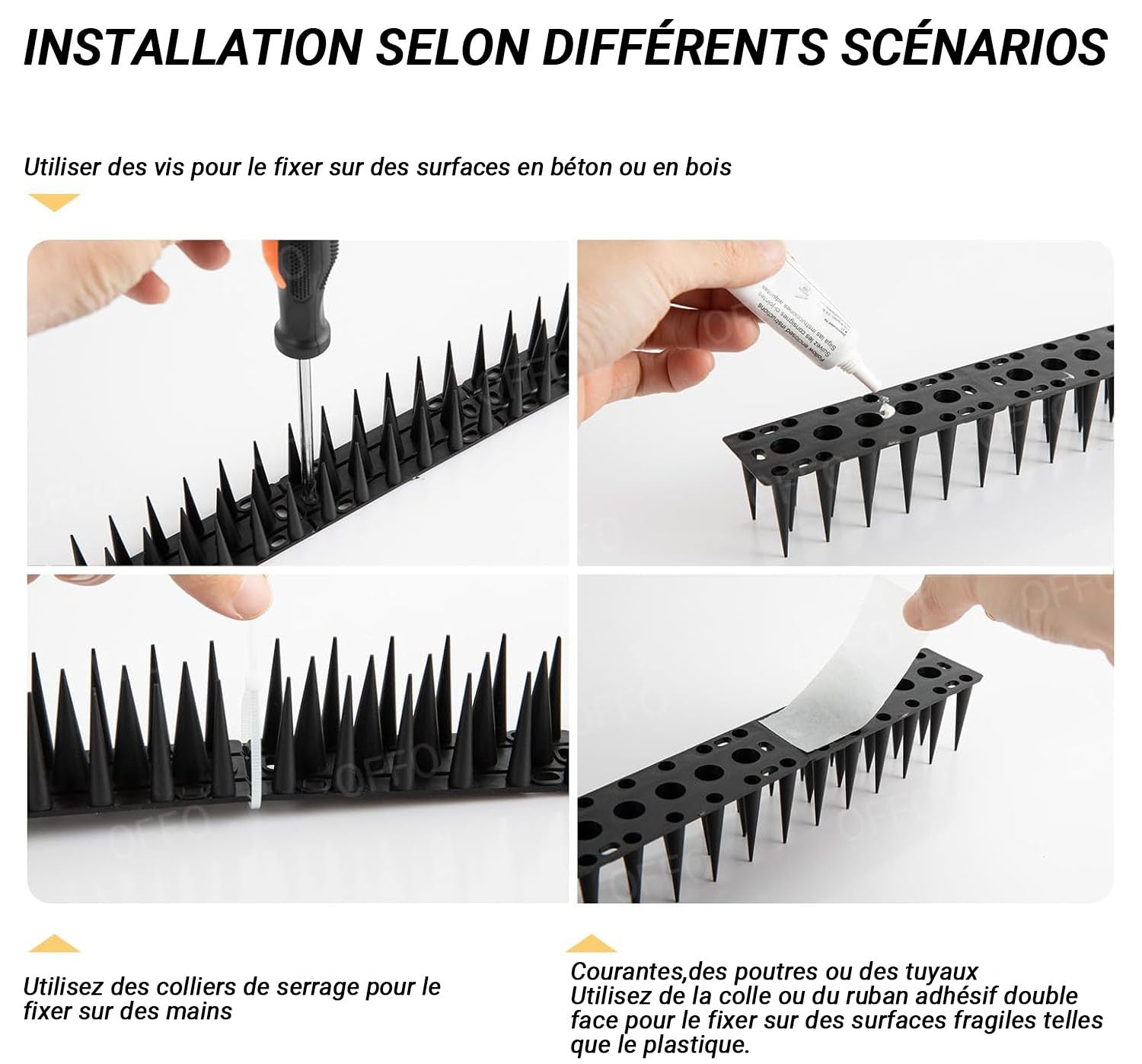 Pics Anti-Pigeons En Plastique - Protection Efficace Pour Toits, Rebords Et Balcons
