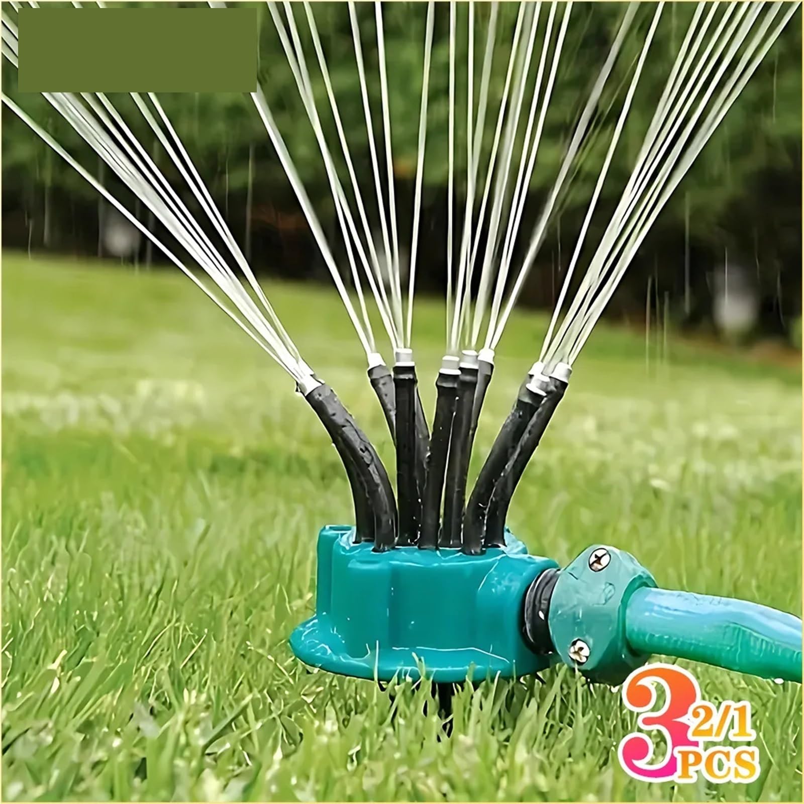 Irrigatore Rotante Irrigatori for prato multi-irrigatore automatici da giardino a 360 gradi