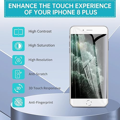 Miniatura 5 de Para iPhone 8 Plus Reemplazo de pantalla blanca con kit de reparación de botón de inicio 3D táctil pantalla LCD digitalizador Asamblea completa