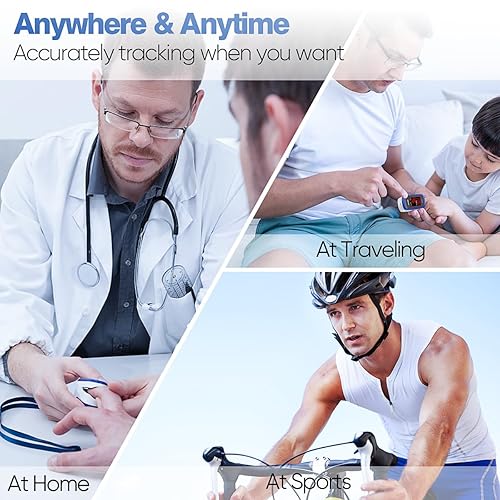 Miniatura 6 de Oxímetro de pulso de dedo medidor de oxígeno O2 monitor de satélite COOCEER para oxígeno medidor de oxígeno en sangre dedo oxímetro digital rojo