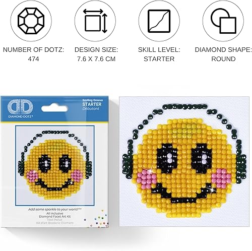 Miniatura 2 de DIAMOND DOTZ Kit de arte de pintura de diamante con ranura sonriente