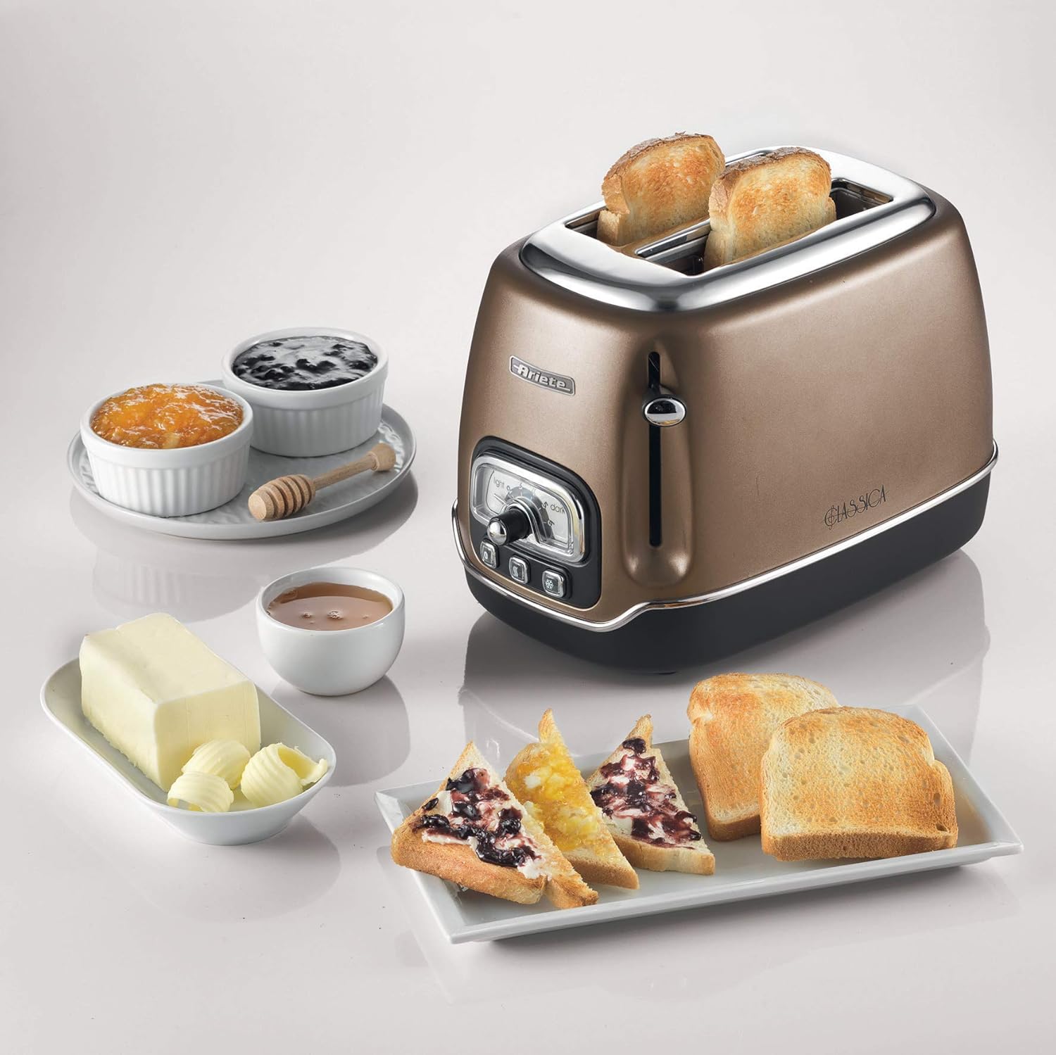 Ariete 158BR 2-Schlitz-Toaster Classica