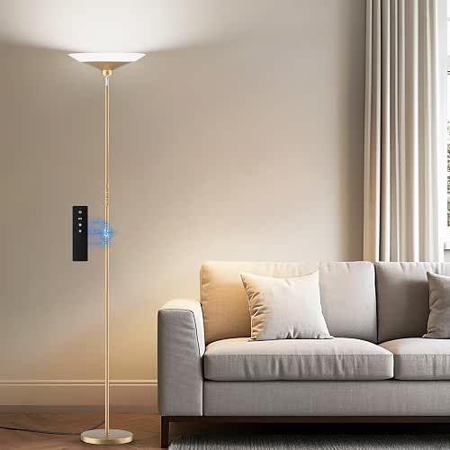 SIBRILLE Torchiere Floor Lamp - 72" Tall LED Standing Lamp