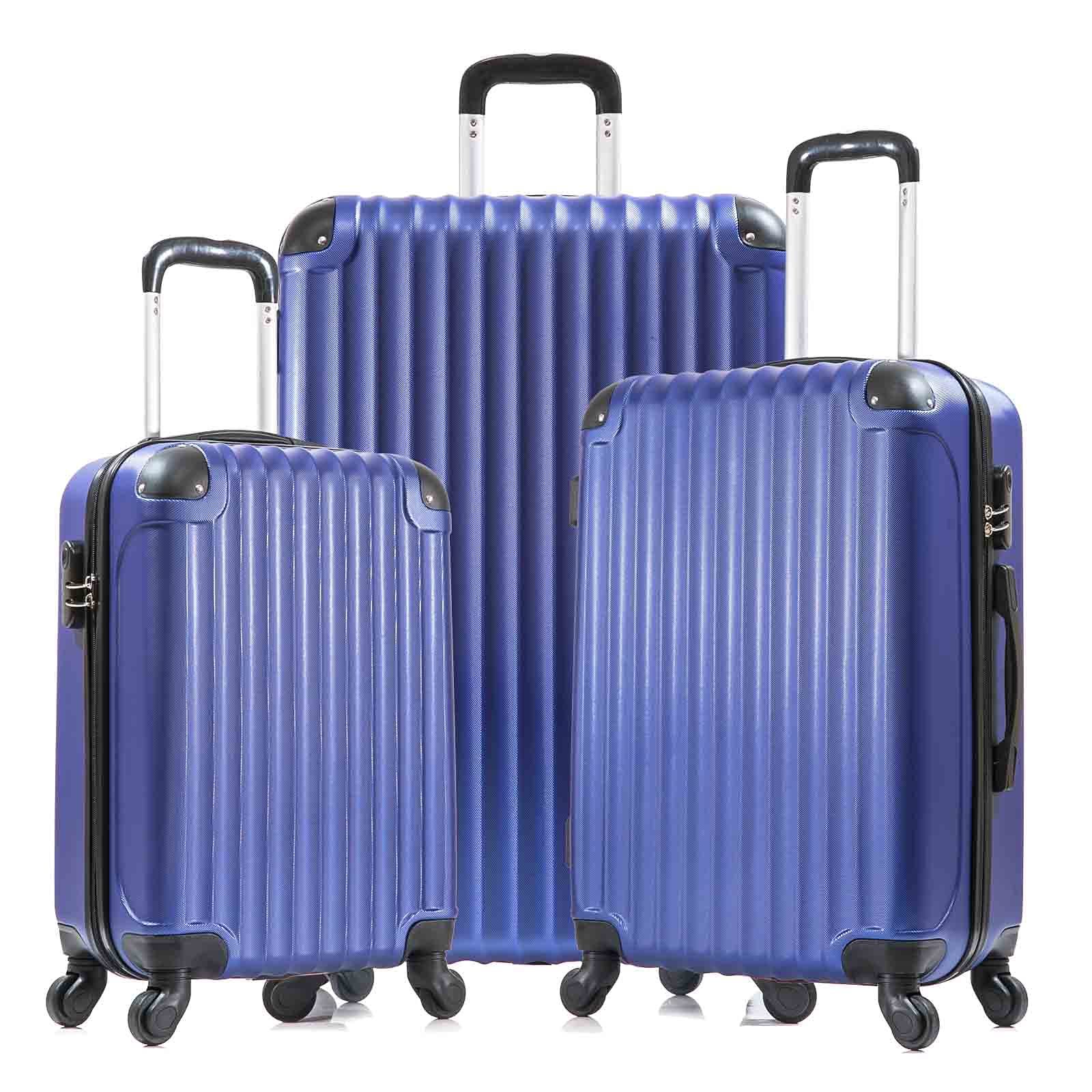Buy Luggage Sets 3 Piece with Spinner Wheel, Hardshell Luggage Lightweight ABS Suitcase, Travel