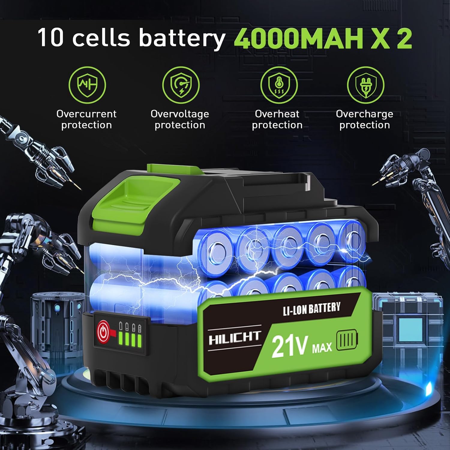 Cordless Leaf Blower, Lightweight Handheld Electric Blower with 2 Batteries & Charger, 5-Speed Power Control for Patio, Garage, Car & Everyday Yard Cleaning