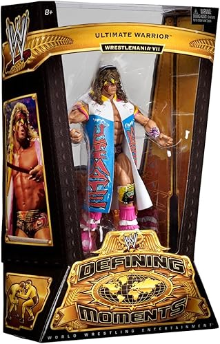 Miniatura 4 de WWE MATTEL Defining Moments Ultimate Warrior  Wrestlemania 7 Figura Coleccionista Serie #2