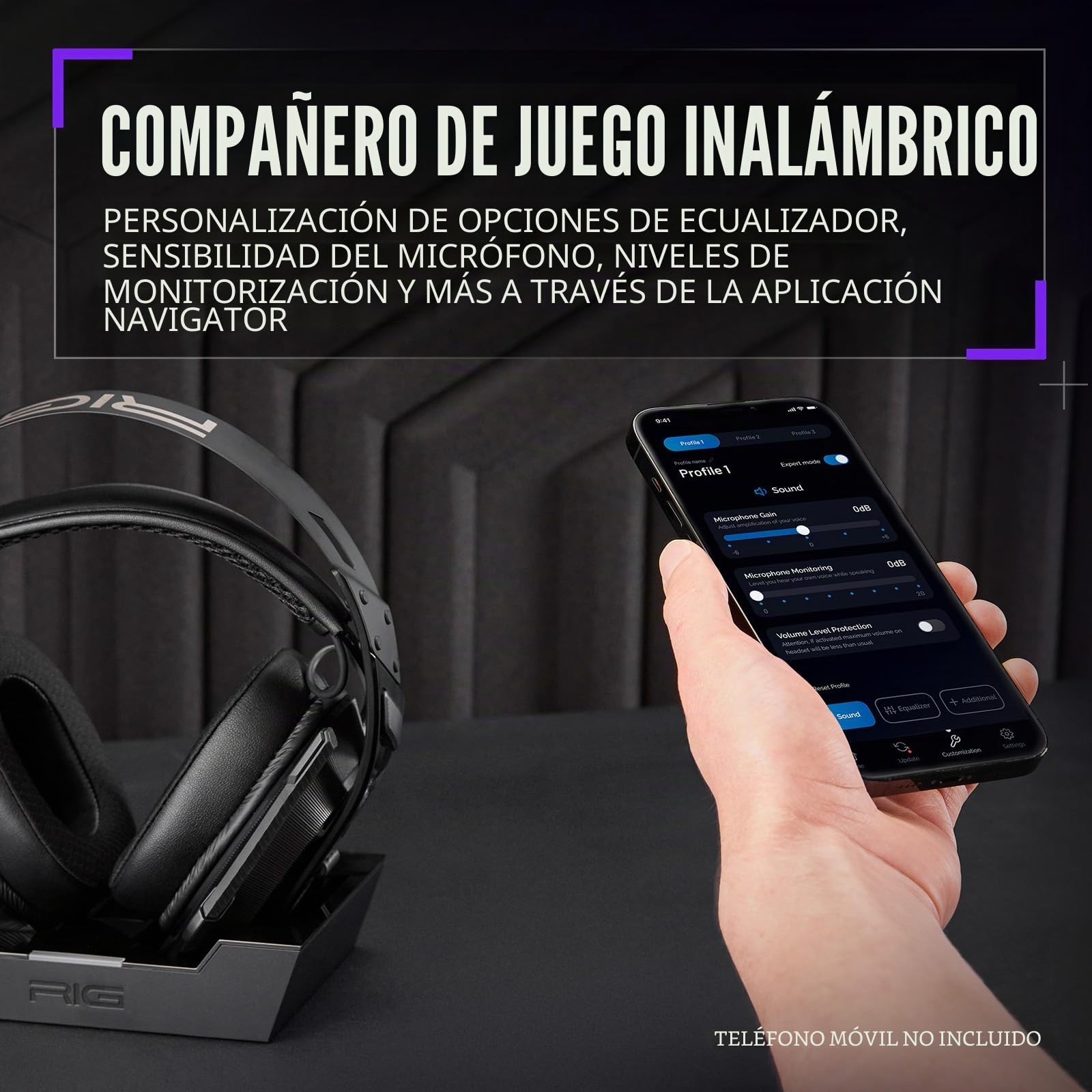 RIG 900 MAX Auriculares inalámbricos para Juegos con Bluetooth para Xbox, PlayStation, Nintendo Switch y PC; Base de Carga; hasta 60 Horas de duración de la batería; Dolby Atmos Audio 3D, 10-1647-01