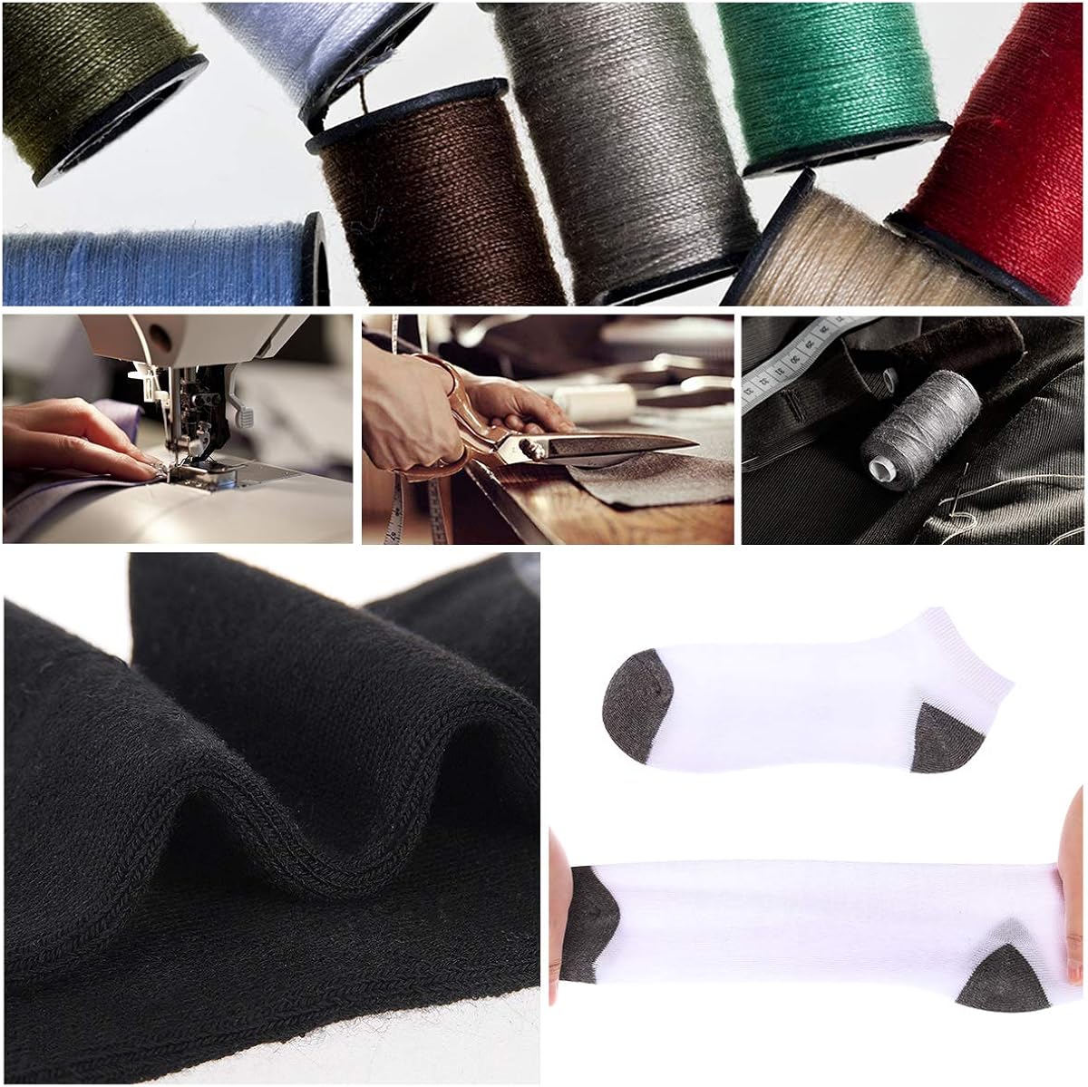 COOVAN 10 Pairs Mens Cushion Ankle Socks Men 10 Pack Low Cut Comfort Breathable Casual Socks : Sports & Outdoors