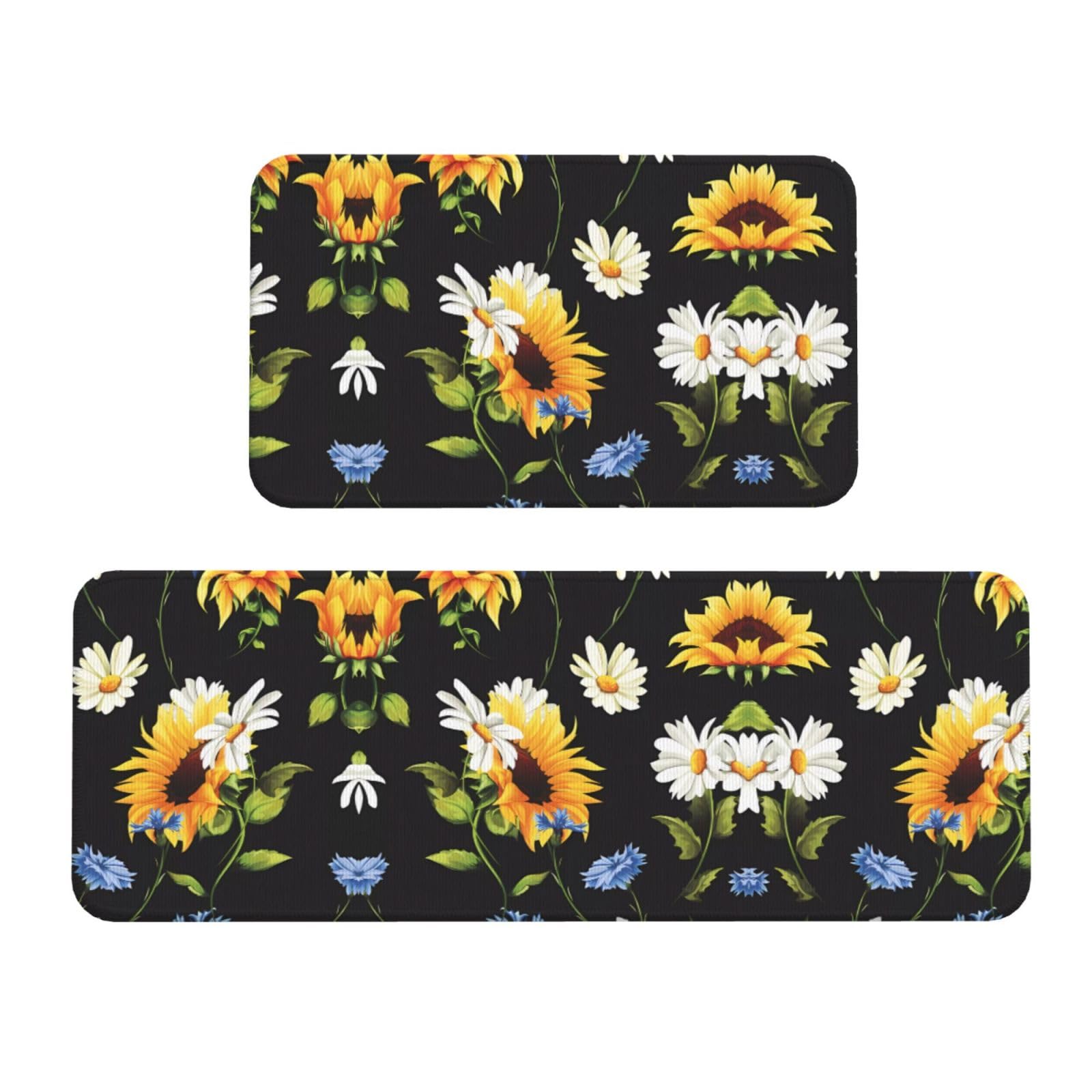 Alfombrillas de cocina antideslizantes y lavables de girasoles para fregadero