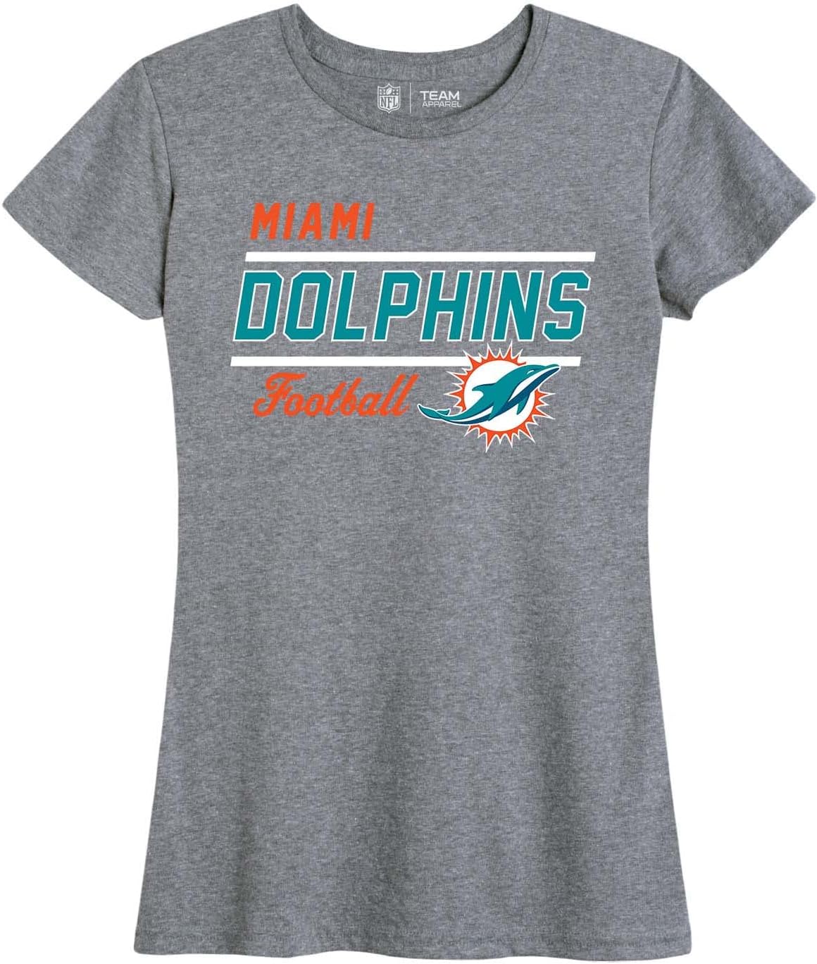 Team Fan Apparel NFL Gameday Women's Relaxed Fit T-Shirt - Rib Neck Contour - Tagless Short Sleeve Tee - Stay Cool & Stylish