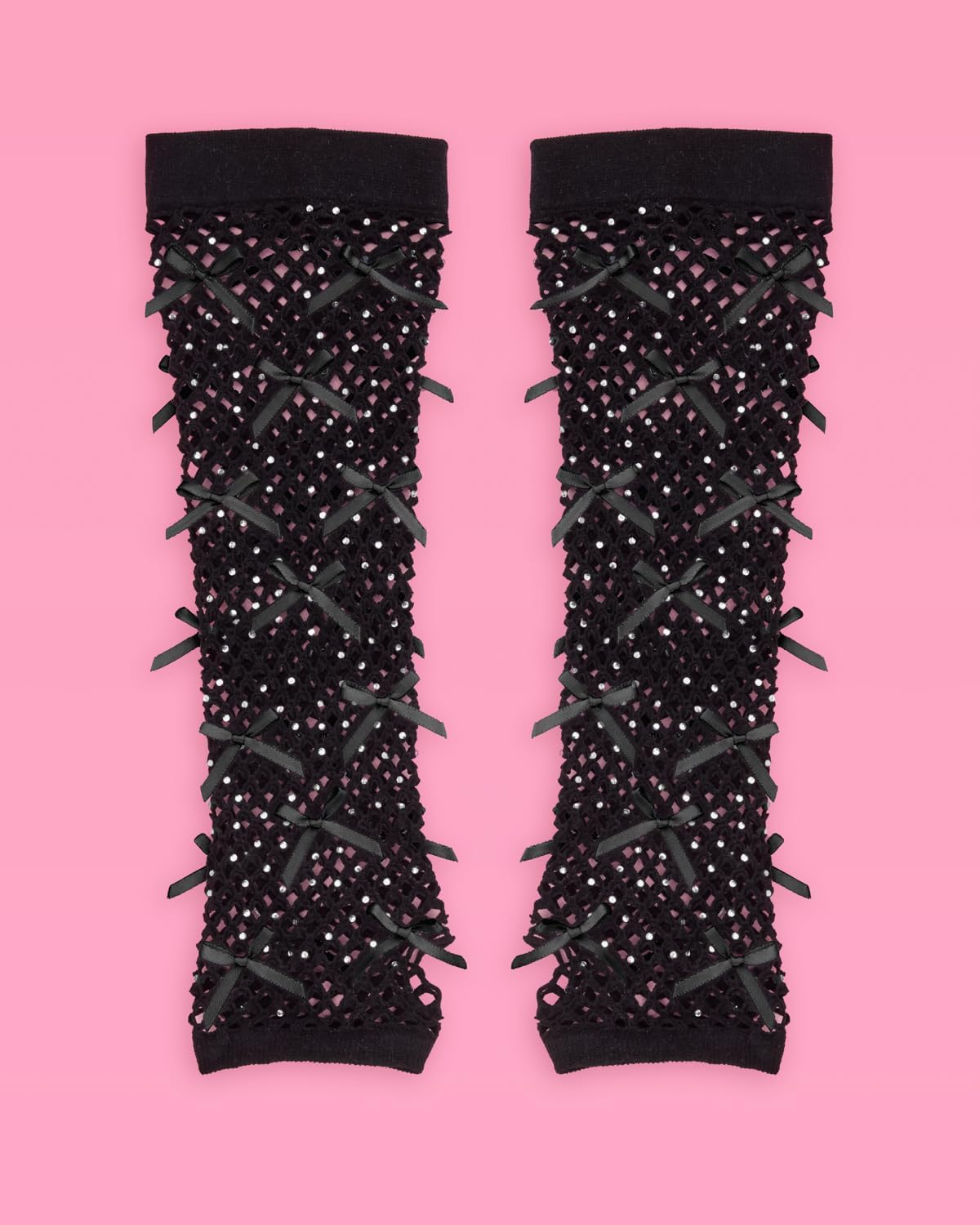 xo, Fetti Black Bow + Rhinestone Fishnet Gloves | Rave Bachelorette, Birthday Girl Accessory, Guts Concert Party Decorations, Cute Festival Supplies, Halloween Costume, Bride or Die, RIP Single Life