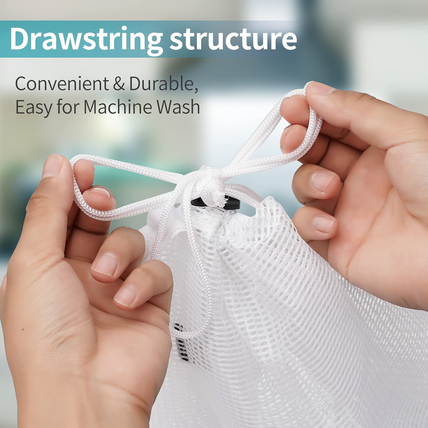 Sacchetti Lavatrice Prezon Per Biancheria Delicata - Set Rete Riutilizzabili Per Reggiseni, Lingerie E Calzini - Foto 10