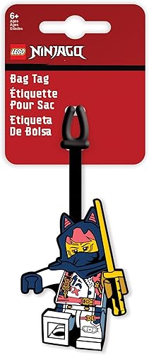 Miniatura 7 de Lego NINJAGO - Etiqueta de silicona para bolsa, Sora (53345), etiqueta de equipaje para viajes, maleta, mochila, bolsa de playa de verano, crucero