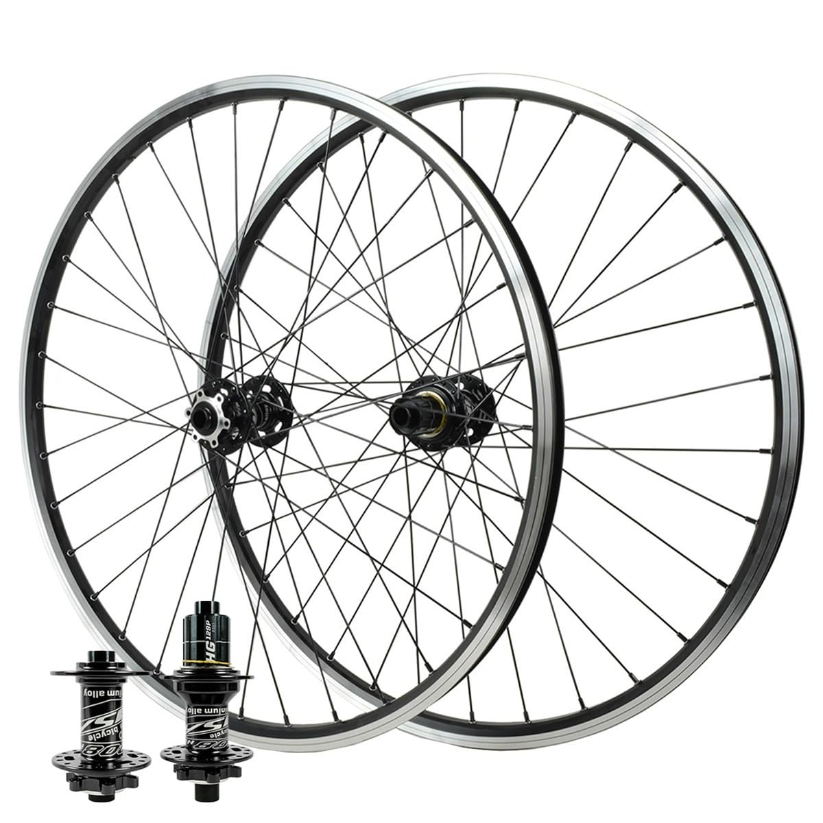 Set Di Ruote For Mountain Bike 26"/27.5"/29" Perno Passante 15*100/12*142 | Freno A Disco,Freno V, Cerchio In Lega Di Alluminio, For Cassette A 7/8/9/10/11/12 Velocità