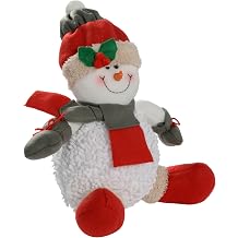 Sitting Snowman Christmas Decoration - 30 cm, Multi-Colour