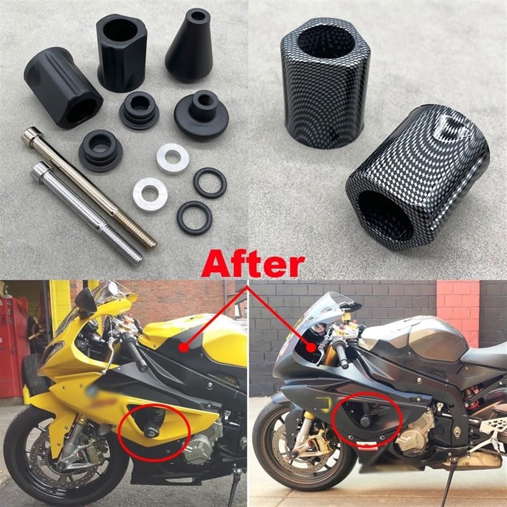 Topes Anticaída CNC Para BMW S1000RR (2009-2011, 2015-2022) | Aluminio + POM | Protector De Motor Y Estator