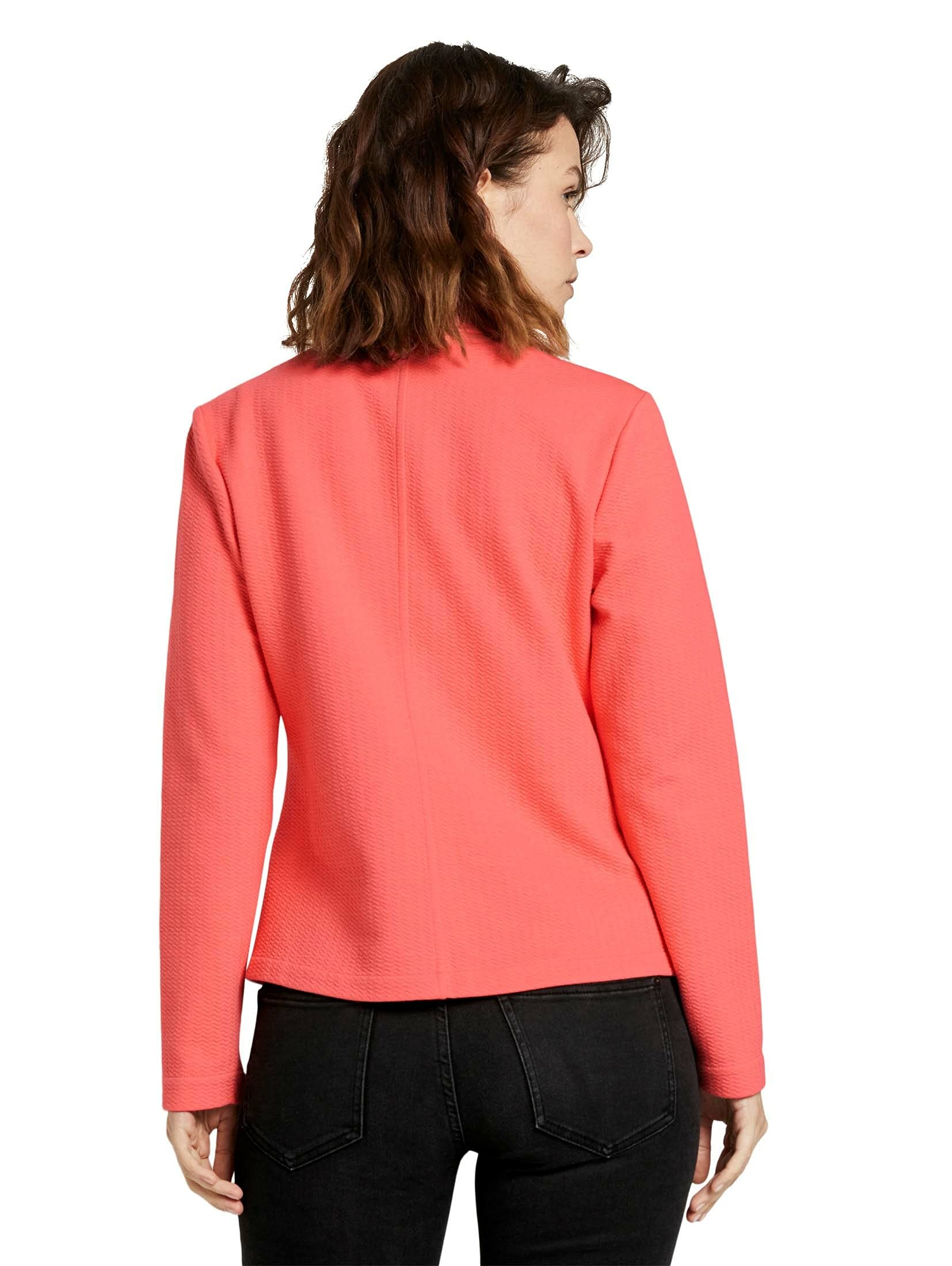 TOM TAILOR Damski Marynarka strukturalna 1024519, 26200 - Strong Peach Tone, L
