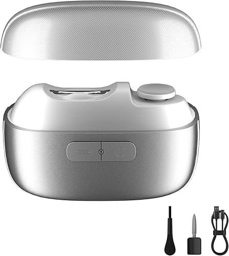 Miniatura 8 de Cortaúñas eléctrico para cortar uñas: pulidor de uñas automático 3 en 1 con luz LED, almacenamiento de clips, 2 velocidades, cortador de uñas