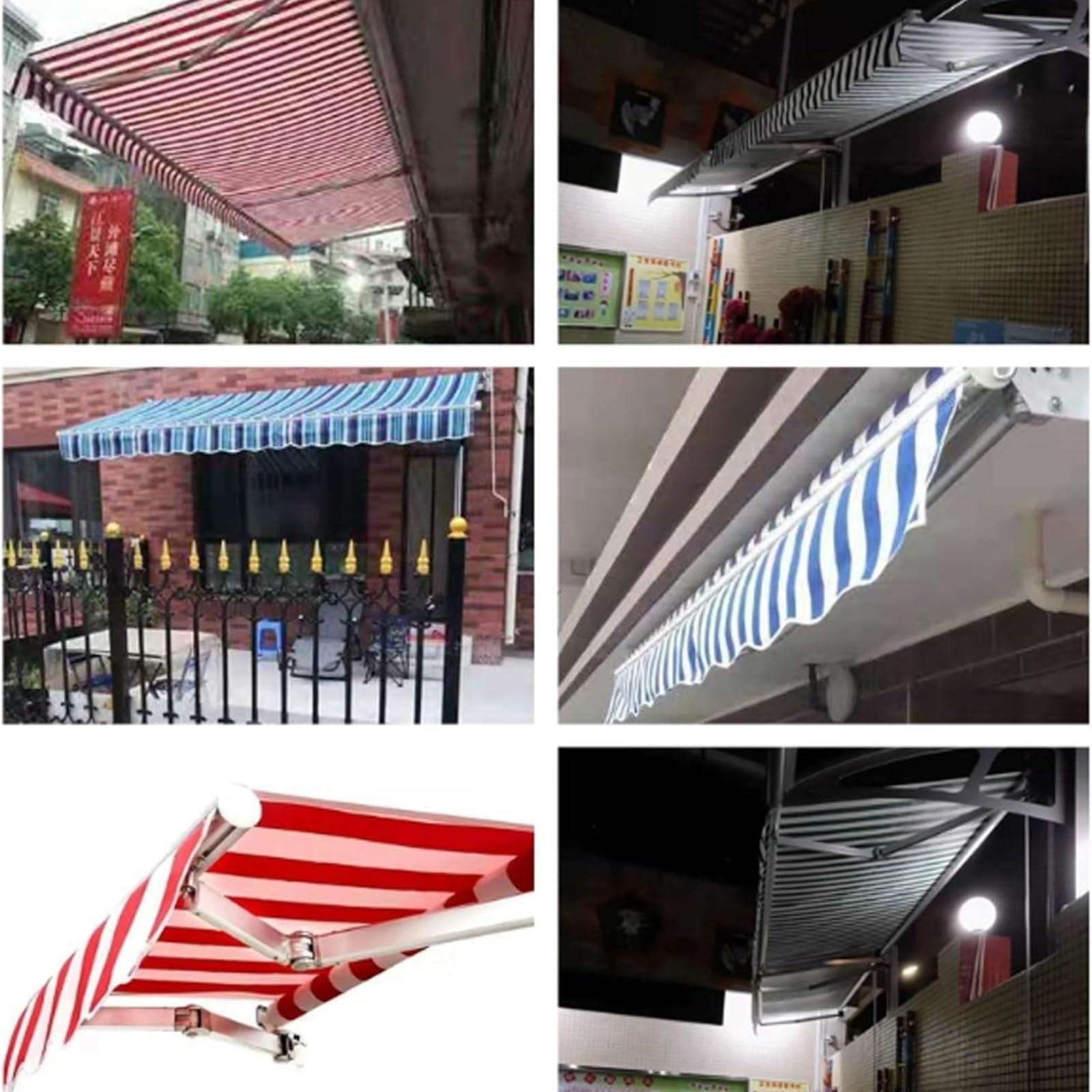 Store banne Toile de Remplacement en Tissu for auvent de Patio, auvent d'ombrage imperméable for Pare-Soleil, auvent de Portes 1㎡ auvent(13㎡)