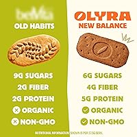 Vista 5 de Olyra Galletas de desayuno orgánicas – Algarroba de avellana – Snacks saludables para adultos – Snacks de oficina – Galletas saludables – Bocadillo