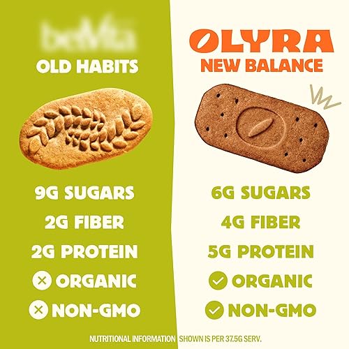 Miniatura 5 de Olyra Galletas de desayuno orgánicas – Algarroba de avellana – Snacks saludables para adultos – Snacks de oficina – Galletas saludables – Bocadillo