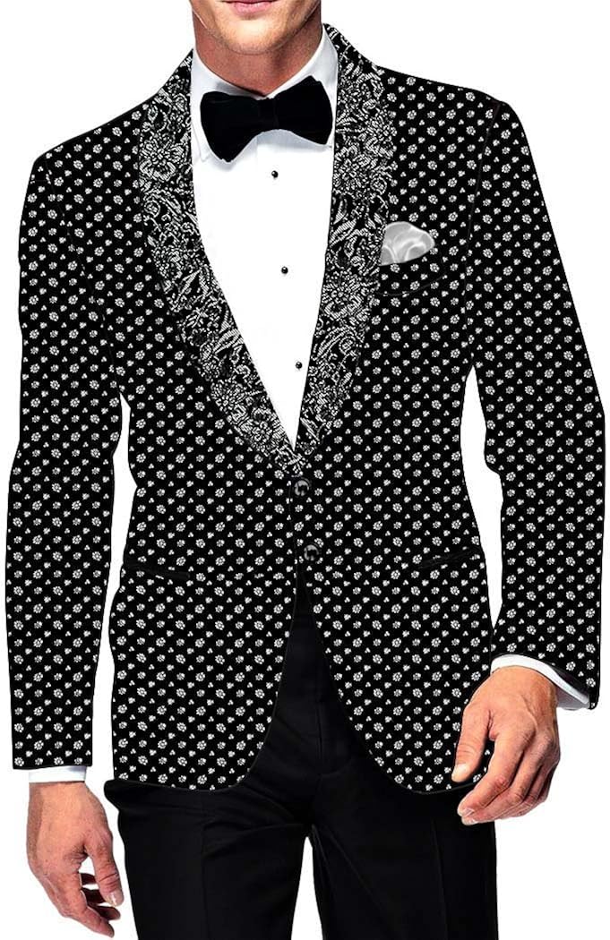 cotton blazer black