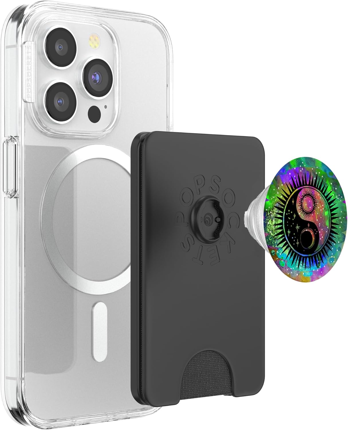 Mandala Sun Moon Yin Yang Retro Galaxy Zen Buddhism Gift PopSockets PopWallet for MagSafe