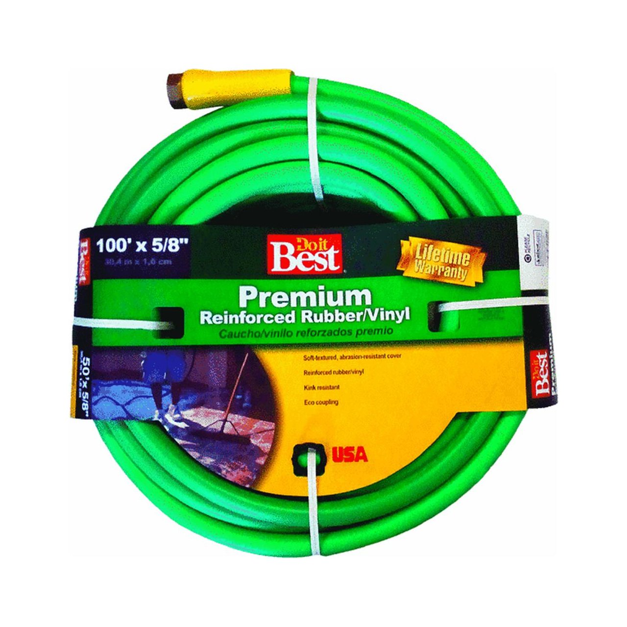 SWAN PRODUCTS LLC CDBSS58100 Do It Best Heavy-Duty Soft & Supple Garden Hose, 5/8'X100'