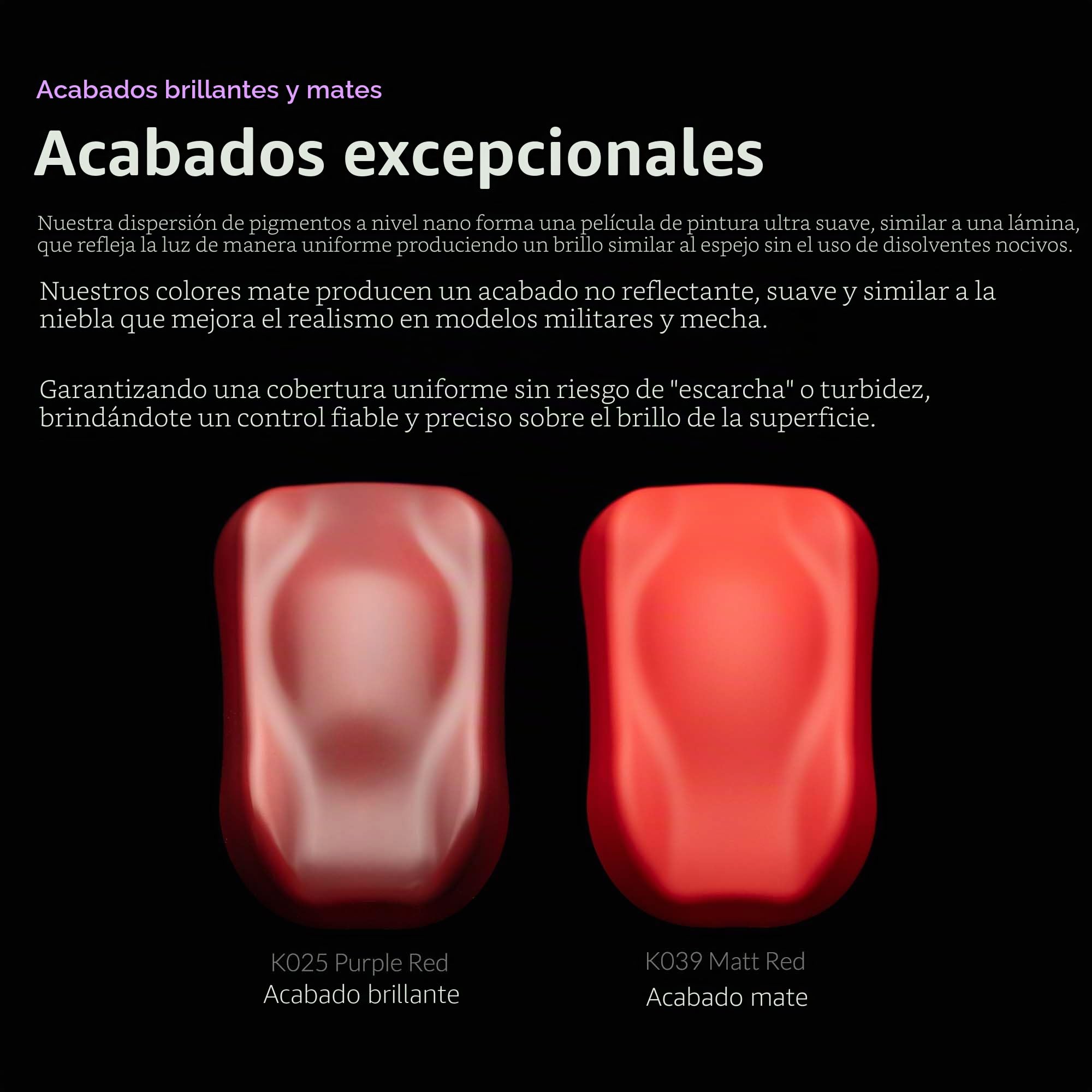 Gaahleri Kaleido Primary 24-Color Set B – Pintura acrílica para aerógrafo, prediluida, brillante, con diluyente y limpiador