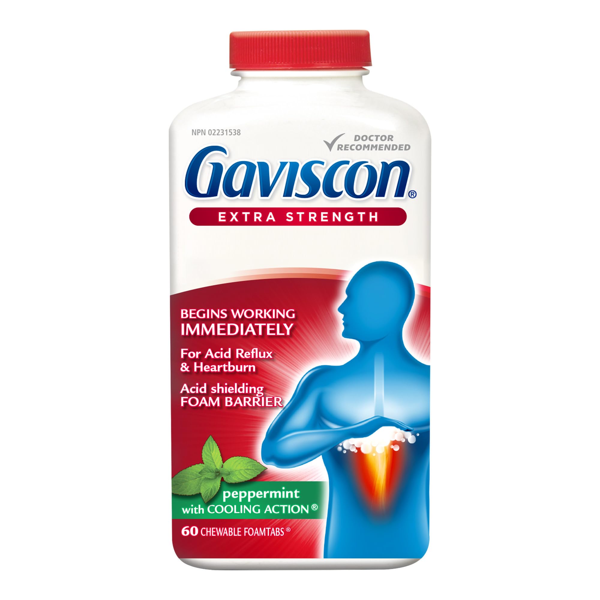 Gaviscon Extra Strength Fruit Antacid 60 Tablets — Amazon image 10