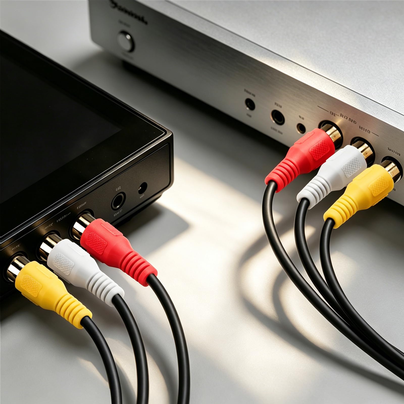 3 kabel RCA audio wideo kompozytowy męski na męski kabel DVD (15 stóp)